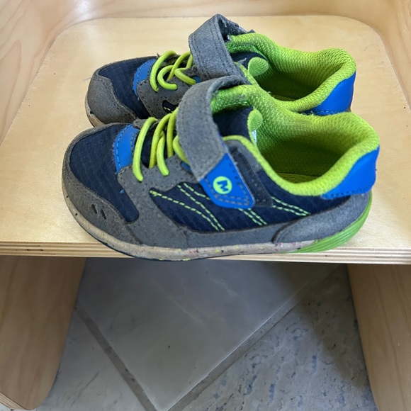 Merrell Bare steps Kids Shoes - Navy Green and Grey - Picture 9 of 11
